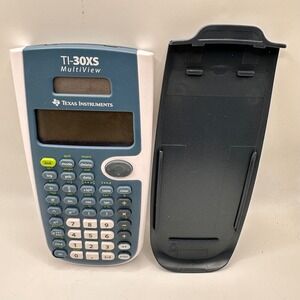 Texas Instruments TI-30XS MultiView Scientific Calculator Blue White with Cover